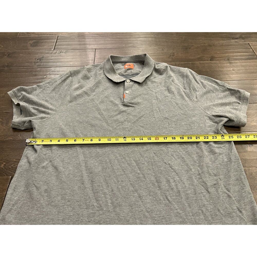 Nike Golf Polo Gray Mens Standard Fit Short Sleeve Shirt Size 2XL AT6111-021 - Picture 8 of 9
